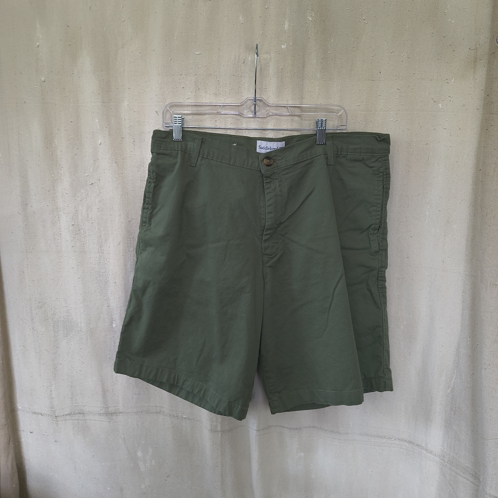 Men's Size 38" Olive Green Shorts for Men By Saddlebred